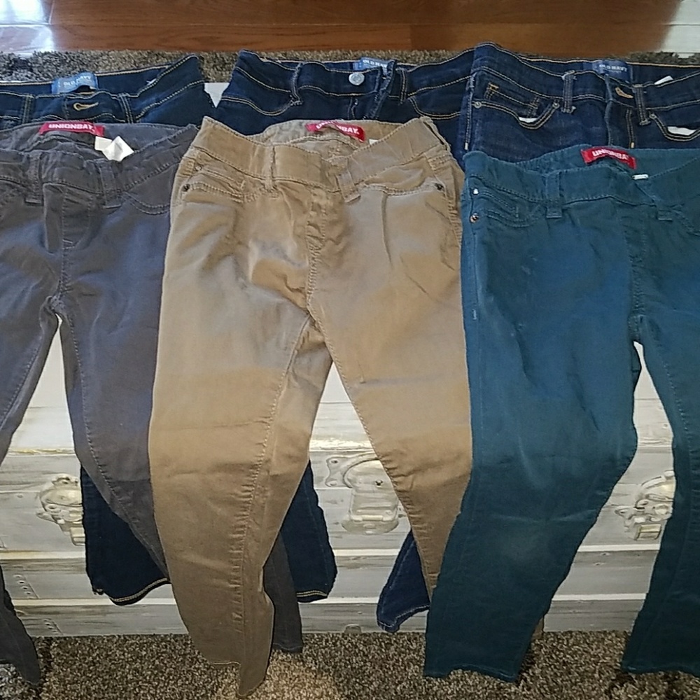 6 pairs big girls size 10 pants